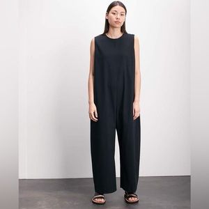 Roucha Jil Crewneck Jumpsuit - Navy B